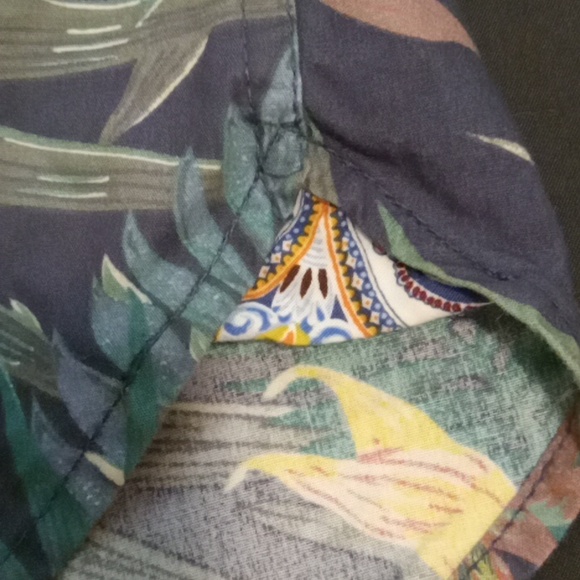 Denim & Flower Small Men's Button Down Shirt Cactus Man Ricky Singh Tropical - Picture 4 of 11